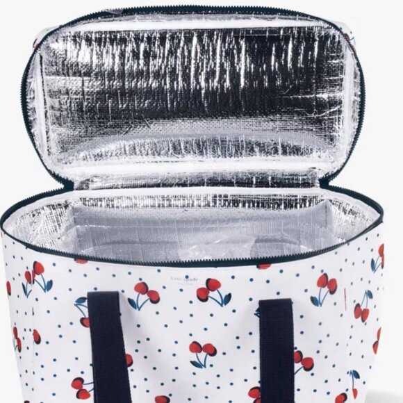 NEW kate spade Large Insulated Cooler Bag 🍒Cherries🍒 NWT - Picture 3 of 5